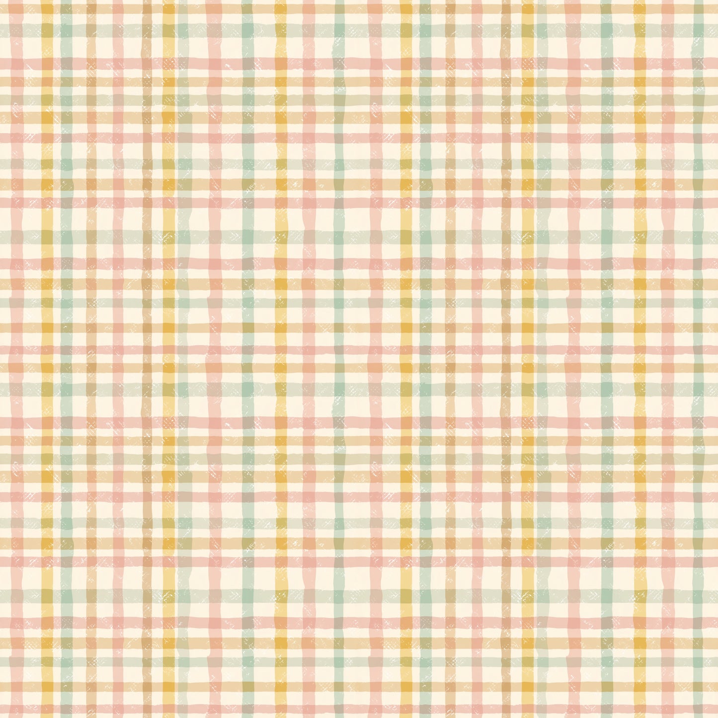 Easter Pastel Plaid Digital Seamless Pattern