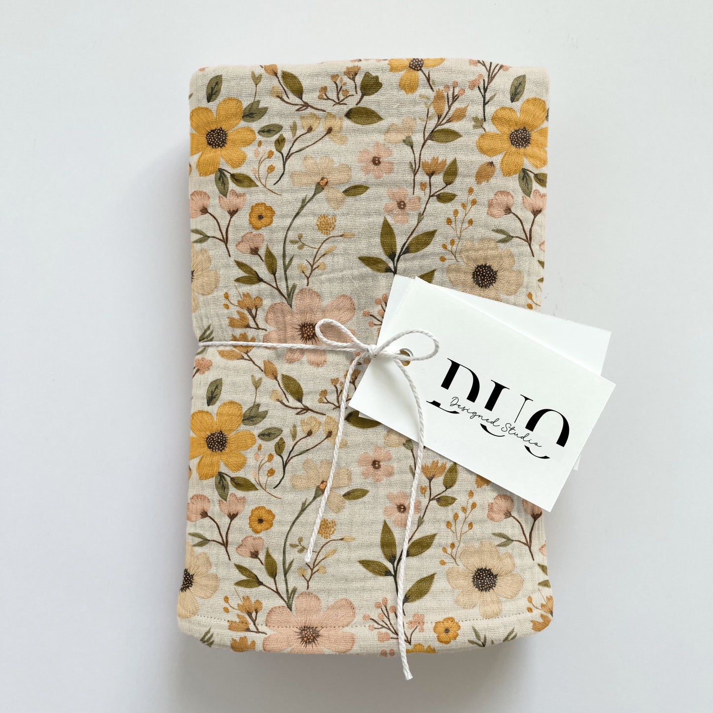 Embroidered Floral Field Digital Seamless Pattern