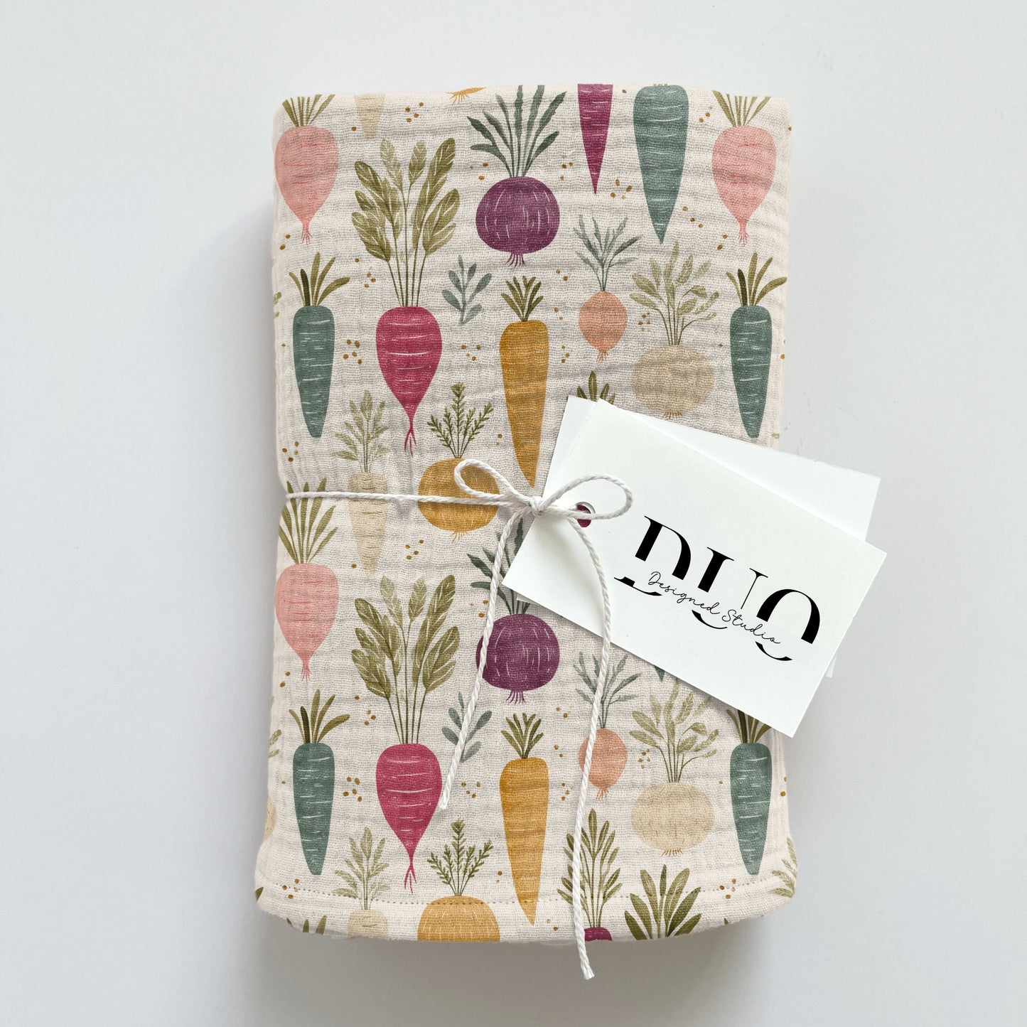 Fancy Root Vegetables Digital Seamless Pattern