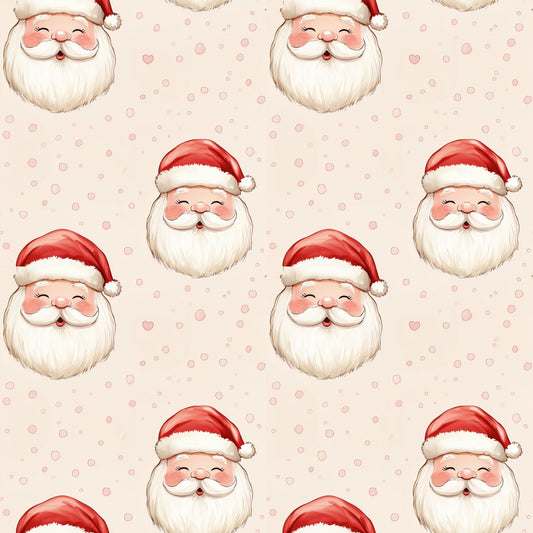 Father Christmas Digital Seamless Pattern