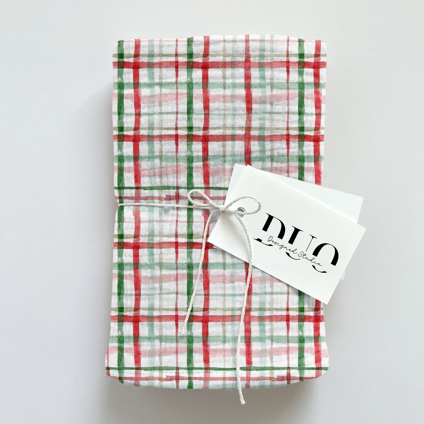 Festive Gingham Check Digital Seamless Pattern