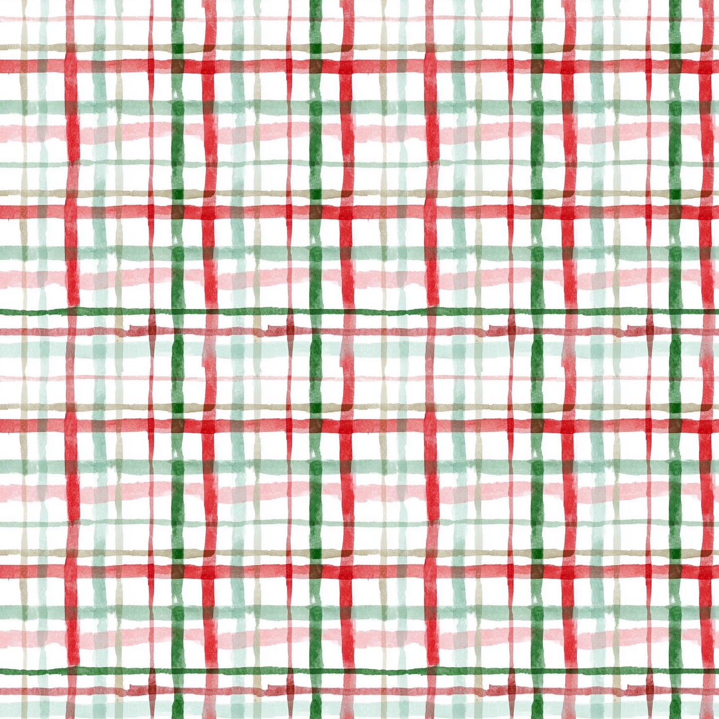Festive Gingham Check Digital Seamless Pattern