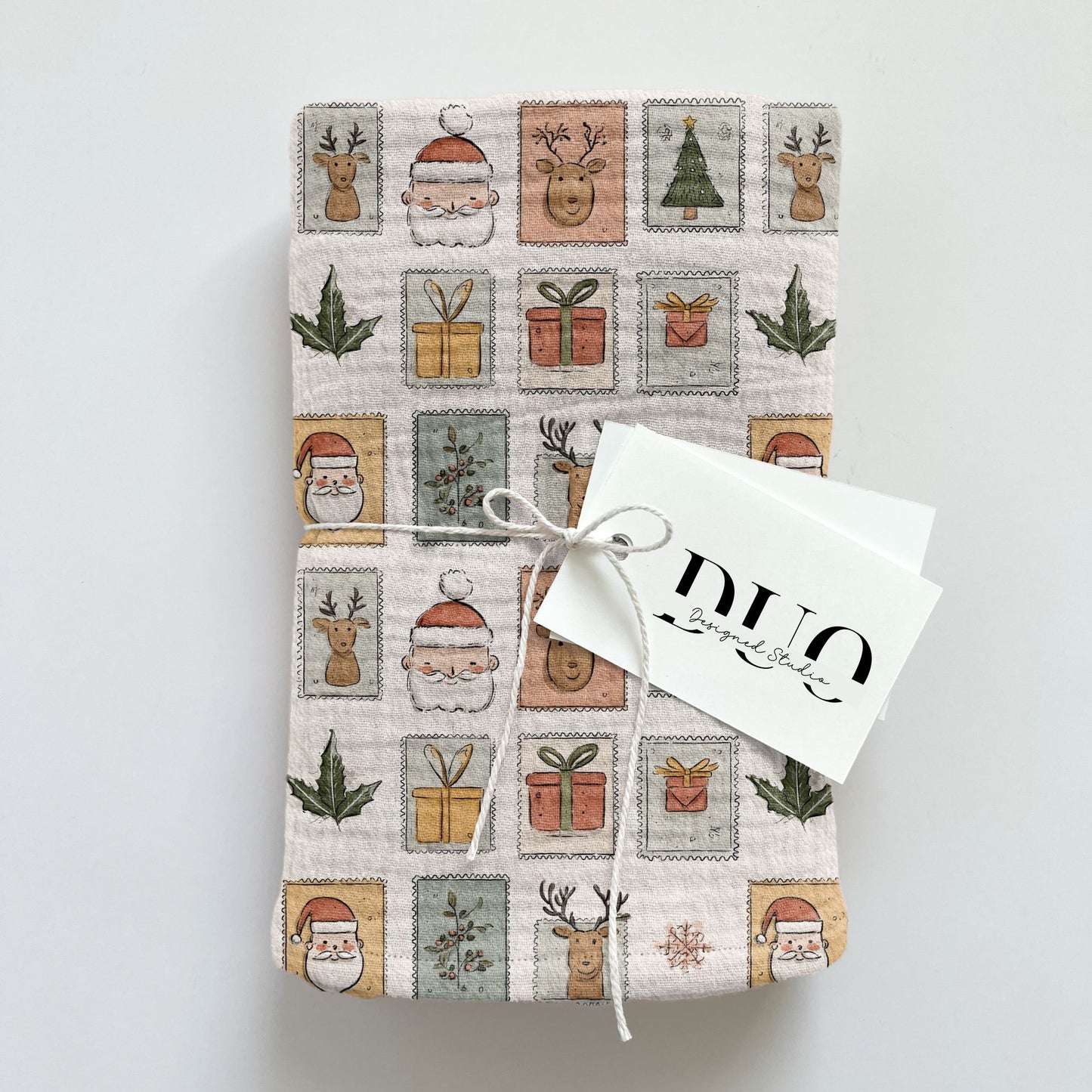 Festive Time Stamps Digital Seamless Pattern