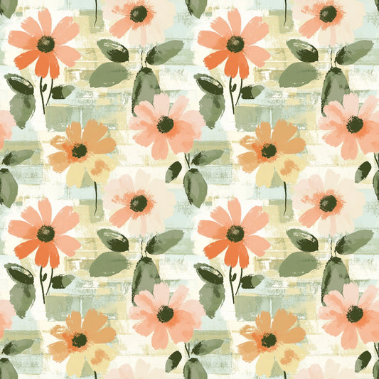 Fiesta Florals Digital Seamless Pattern