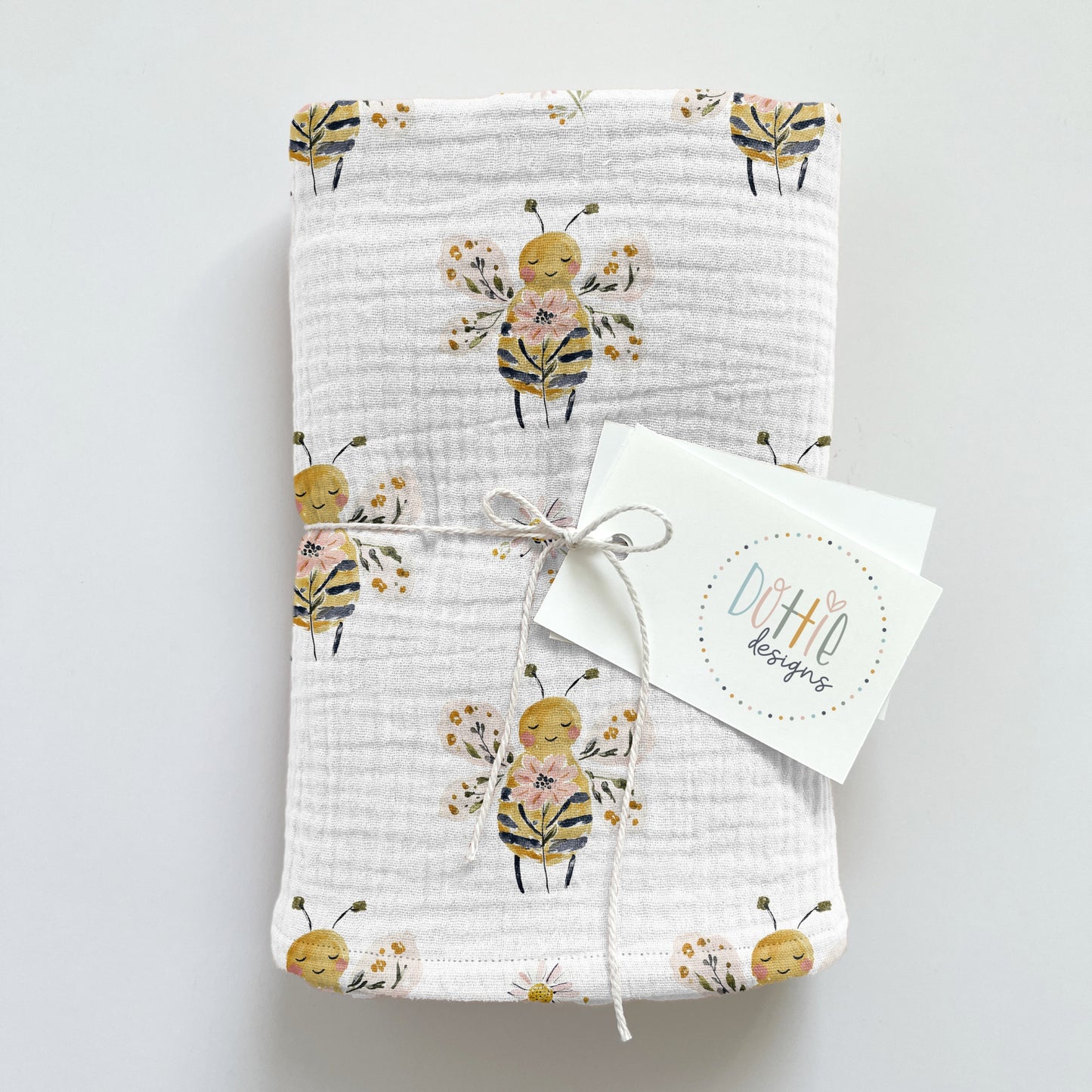 Floral Bee White