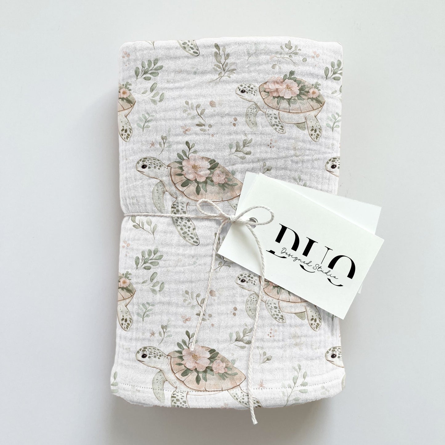 Floral Boho Turtles Digital Seamless Pattern