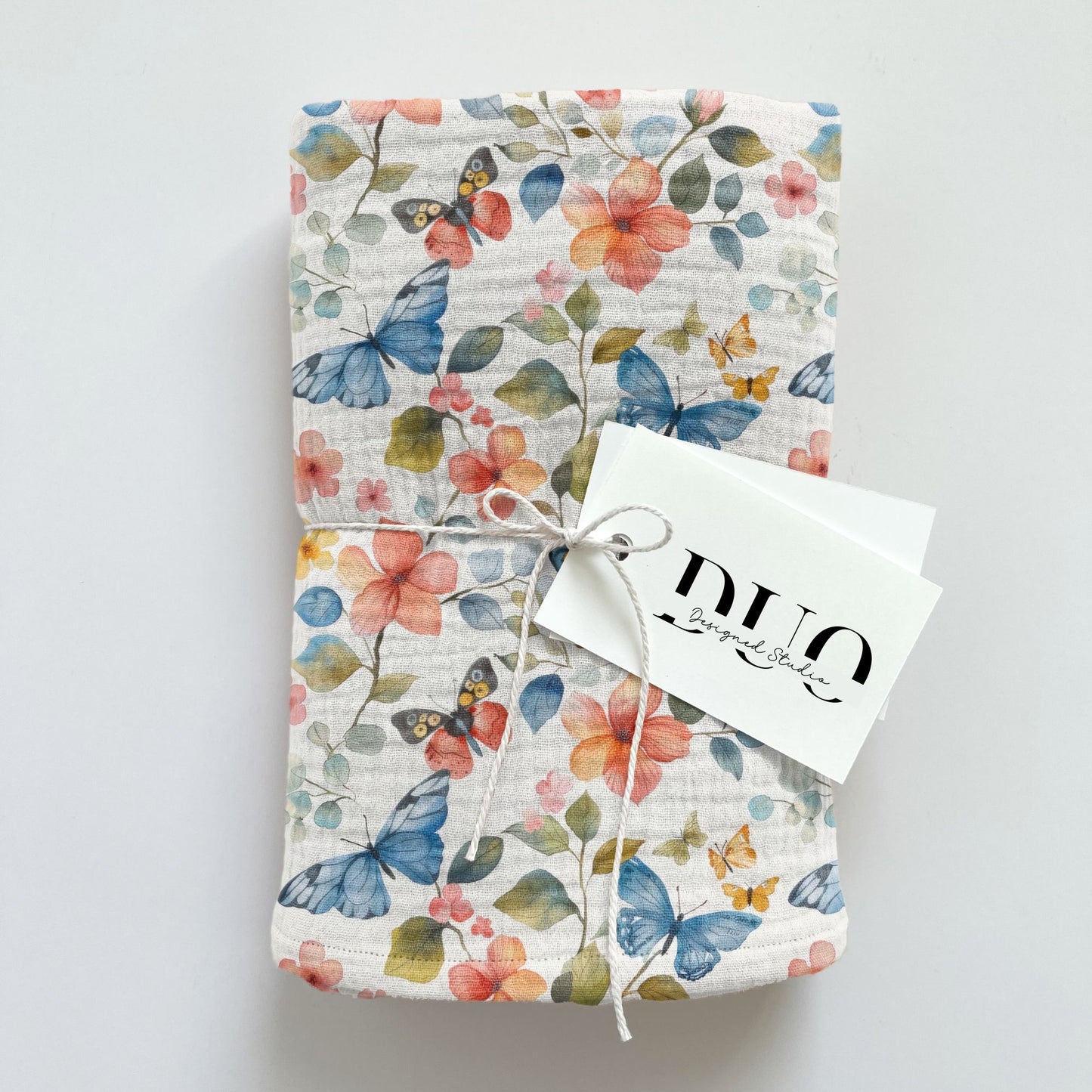 Floral Butterflies Digital Seamless Pattern