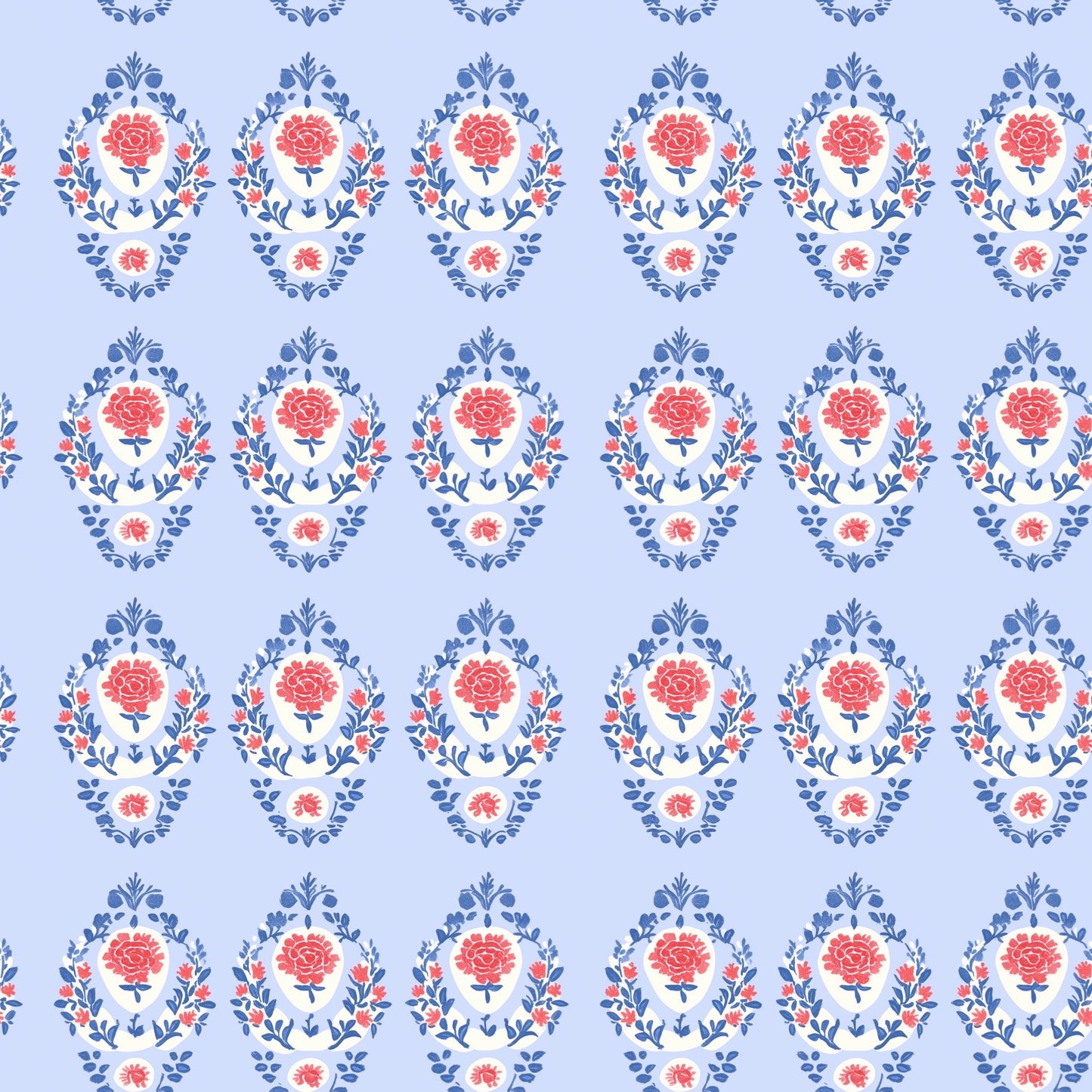 Floral Repeating Digital Seamless Pattern