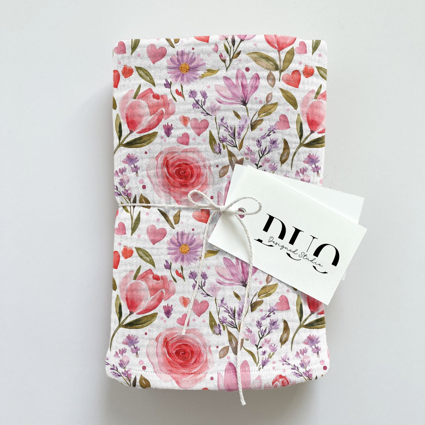 Floral Valentine Digital Seamless Pattern