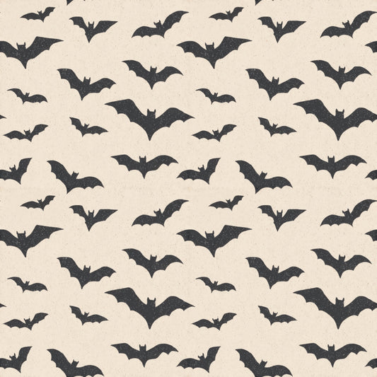 Flying Bats Digital Seamless Pattern