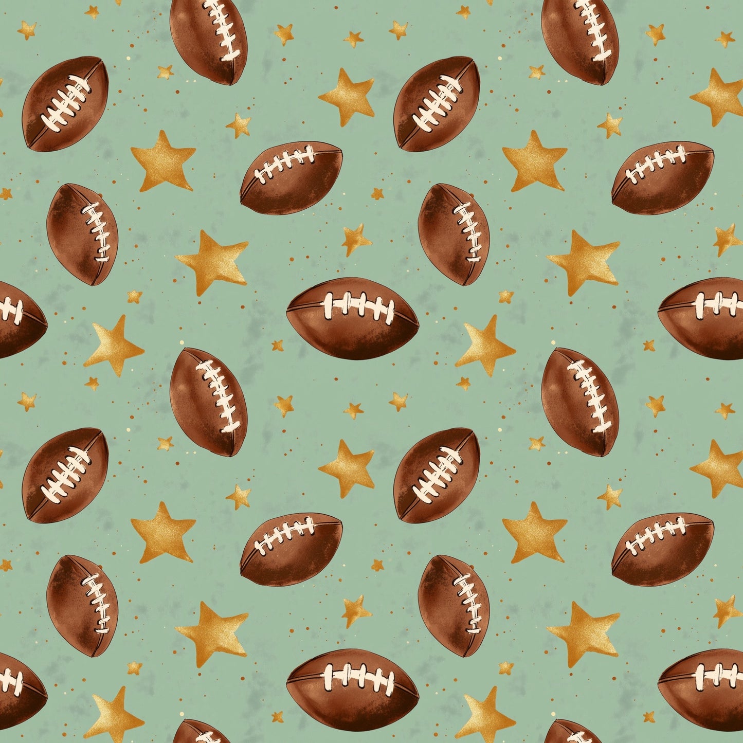 Football Digital Seamless Pattern