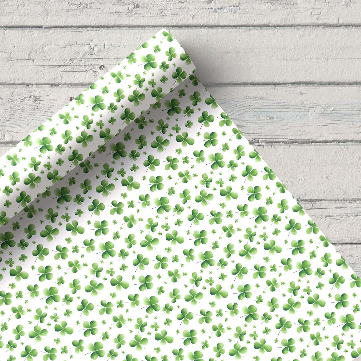 St Patrick's Shamrocks Digital Seamless Pattern