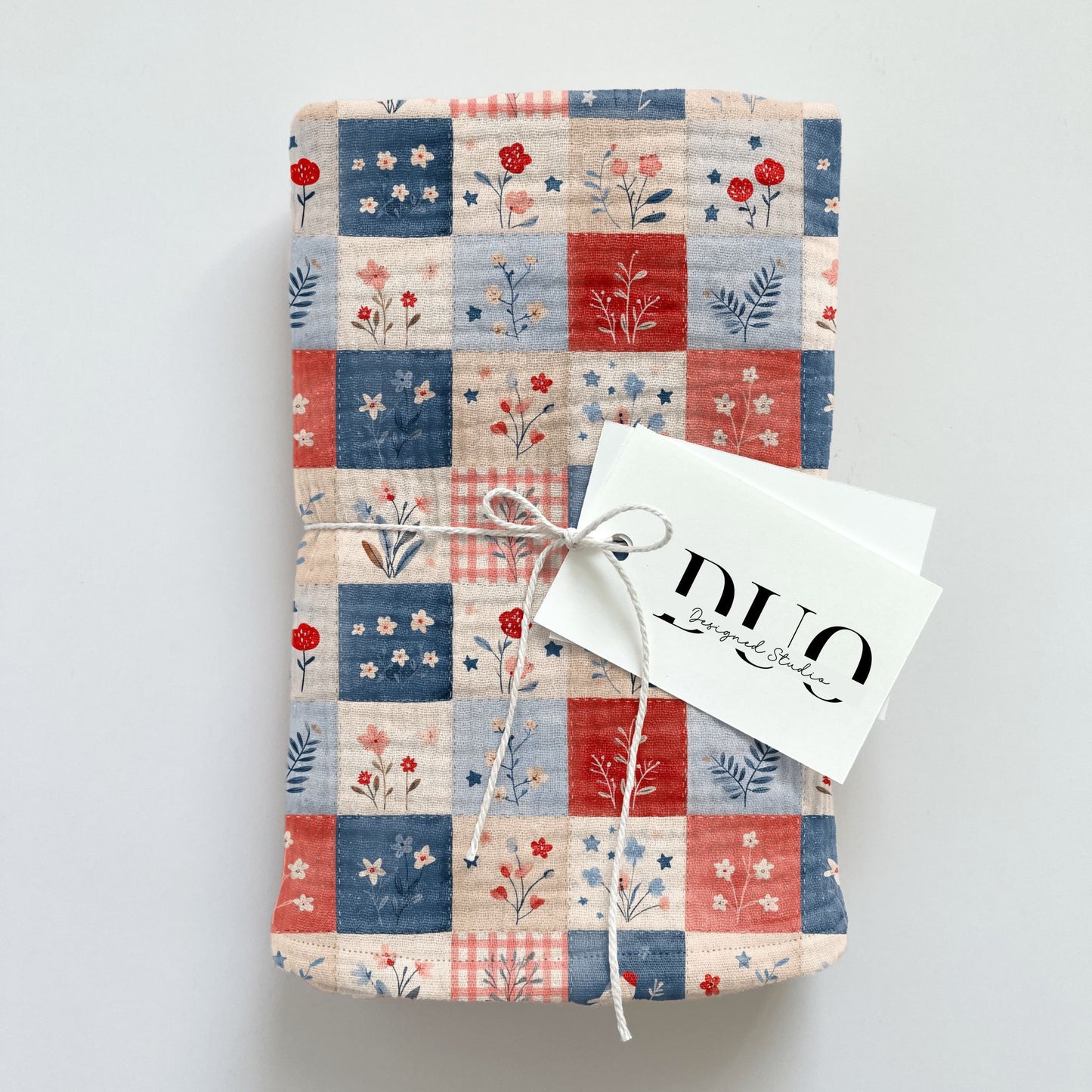 Fourth July Patchwork Digital Seamless Pattern