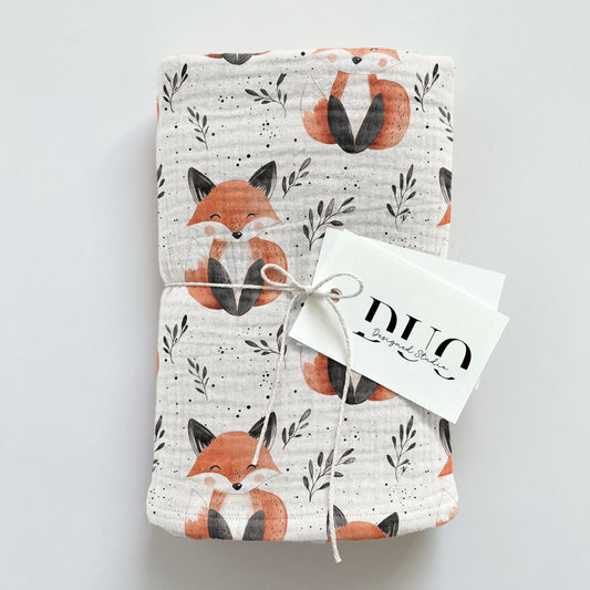 Foxy Foxes Digital Seamless Pattern