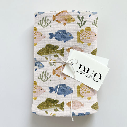 Fresh Fish Digital Seamless Pattern
