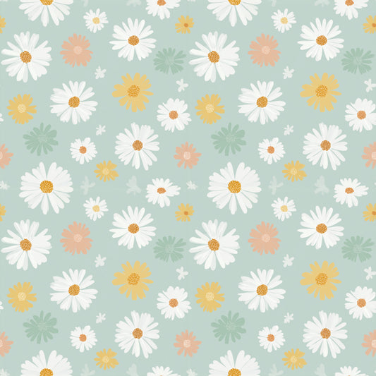Fresh Spring Floral Digital Seamless Pattern