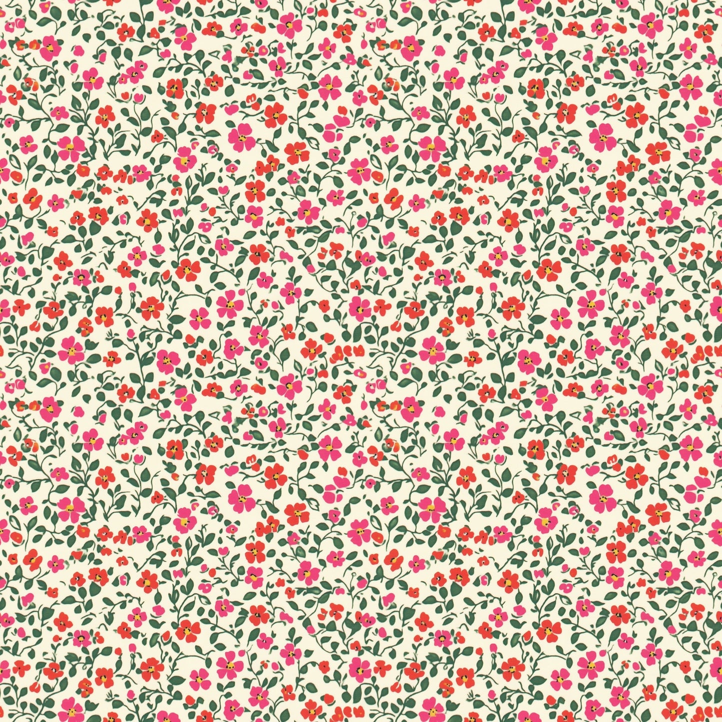 Fuchsia Ditsy Flowers Digital Seamless Pattern