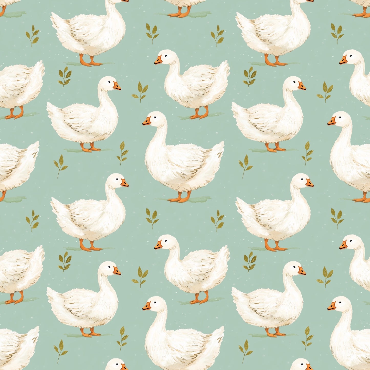 Geese Digital Seamless Pattern