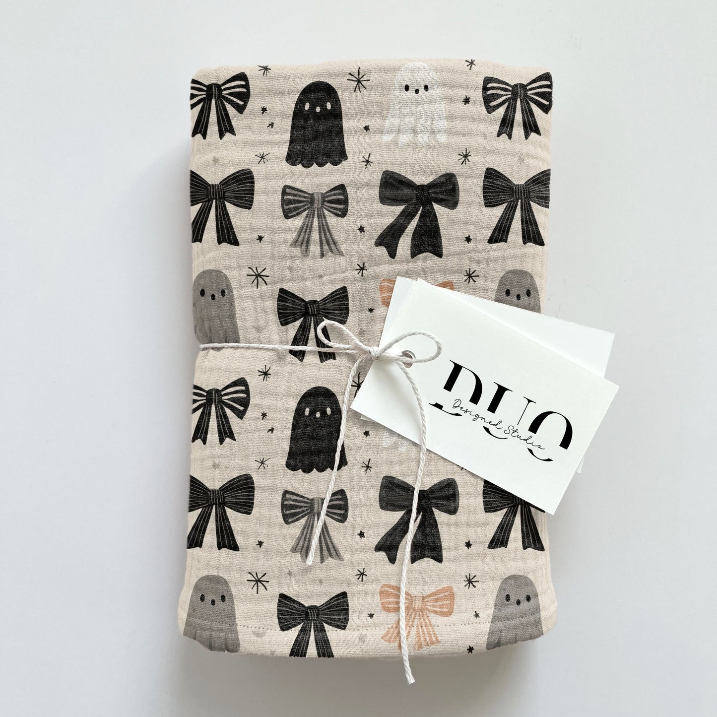 Ghosts & Bows Digital Seamless Pattern
