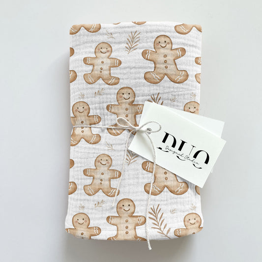 Gingerbread Men Digital Seamless Pattern