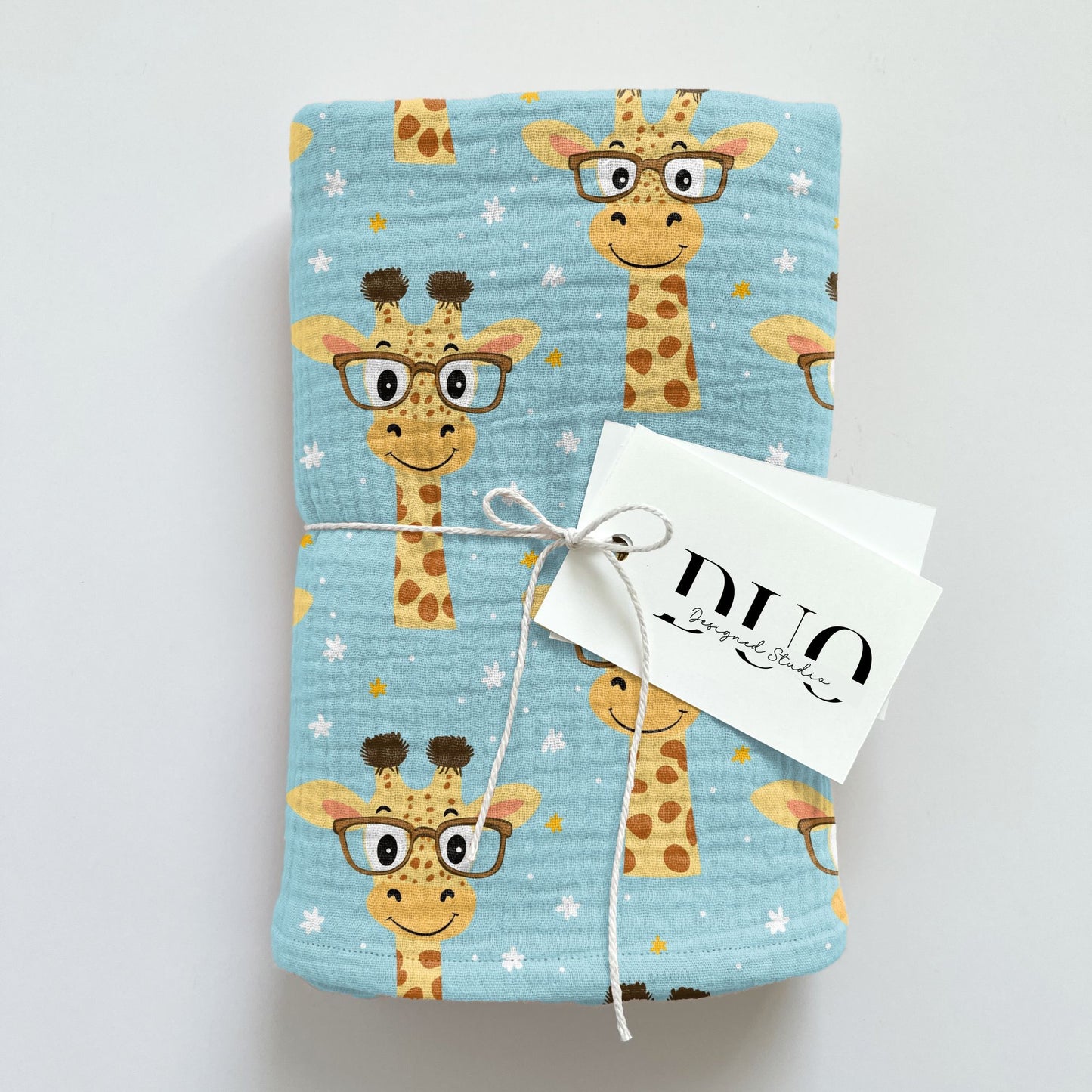 Giraffes in Glasses Digital Seamless Pattern