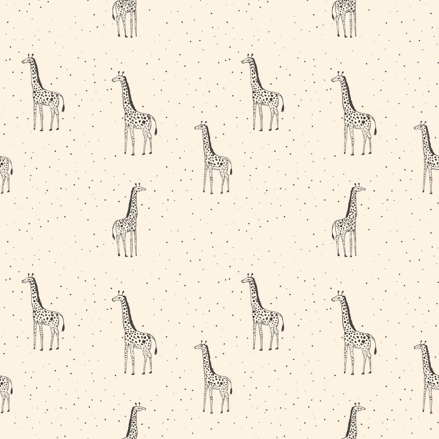 Giraffes Digital Seamless Pattern