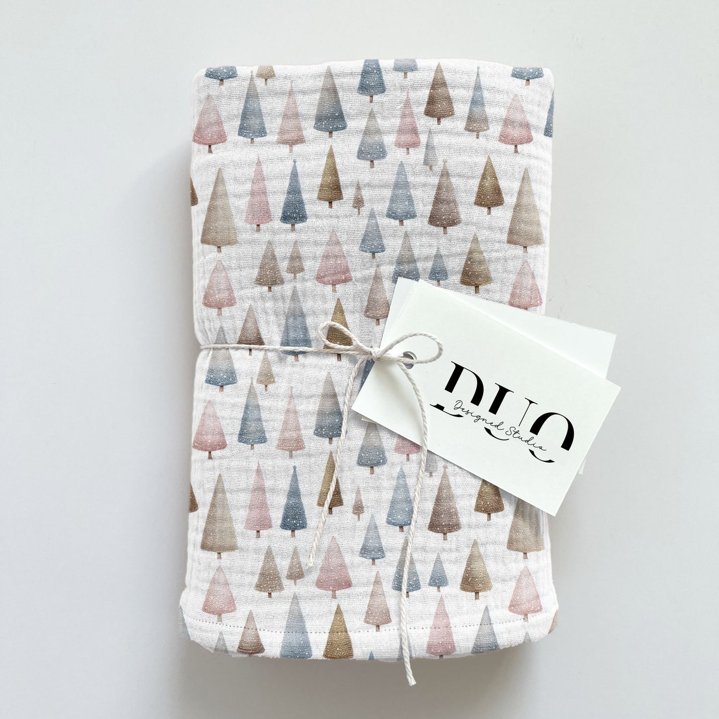 Glitter Christmas Trees Digital Seamless Pattern