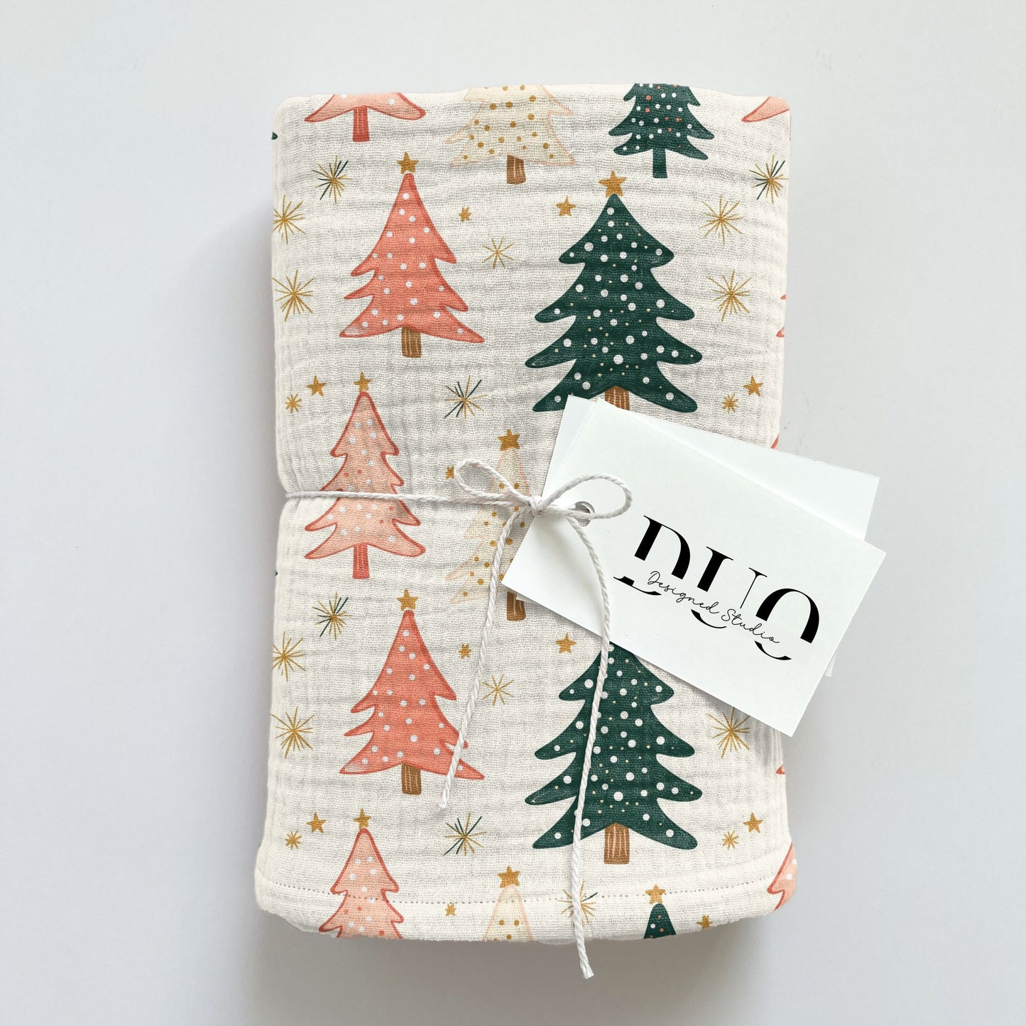 Glitter Christmas Trees Digital Seamless Pattern