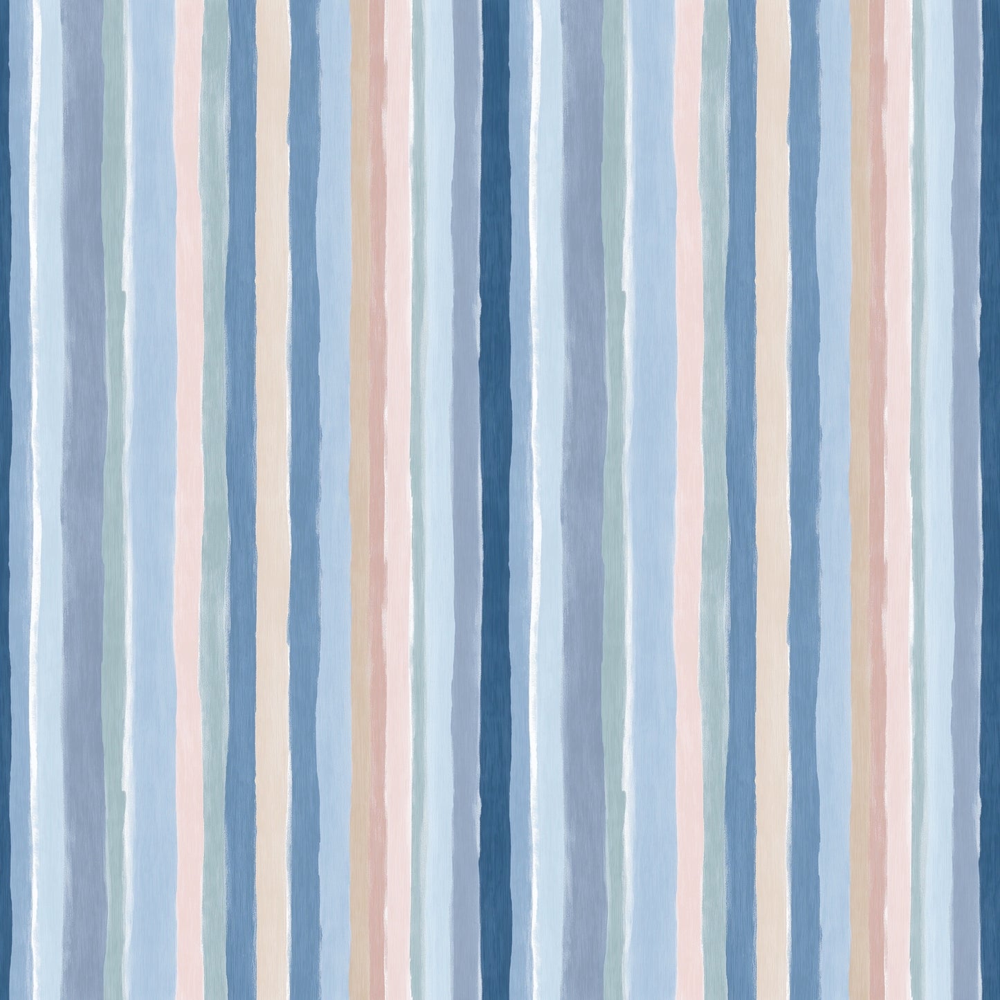 Gouache Beach Stripes Digital Seamless Pattern