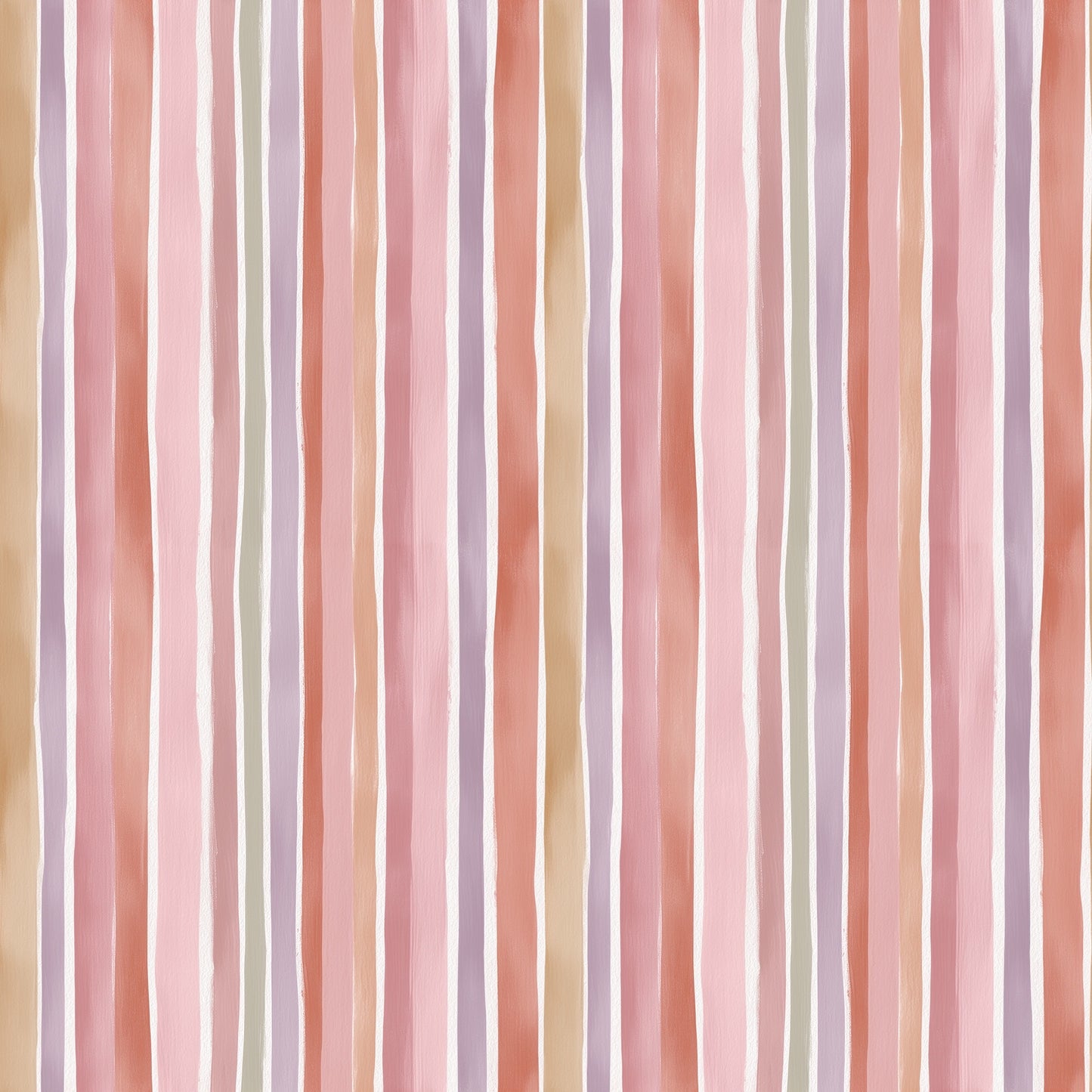 Gouache Pastel Stripes Digital Seamless Pattern