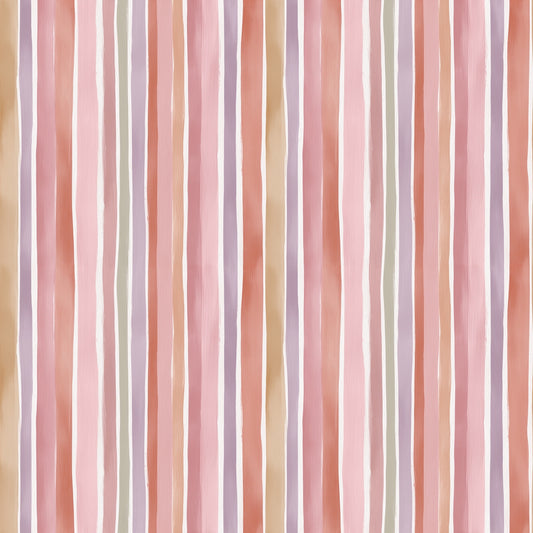Gouache Pastel Stripes Digital Seamless Pattern