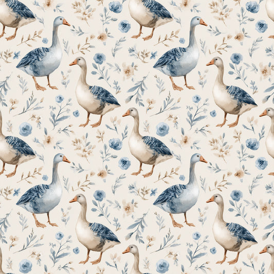 Grey Goosey Digital Seamless Pattern
