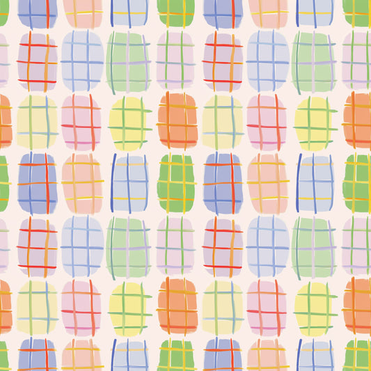 Grid Patches Digital Seamless Pattern