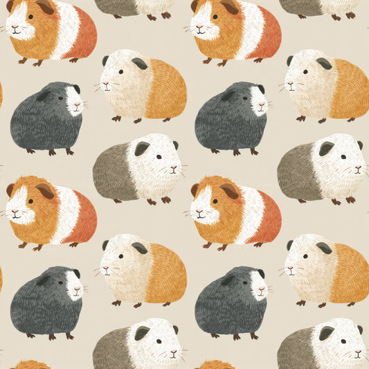 Guinea Pigs Digital Seamless Pattern