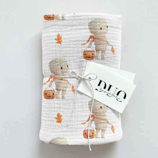 Mummy Halloween Digital Seamless Pattern