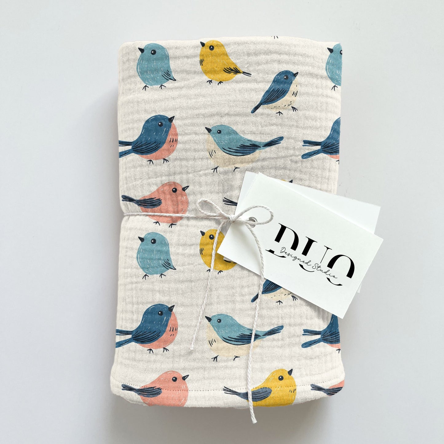 Hand Drawn Birds Digital Seamless Pattern