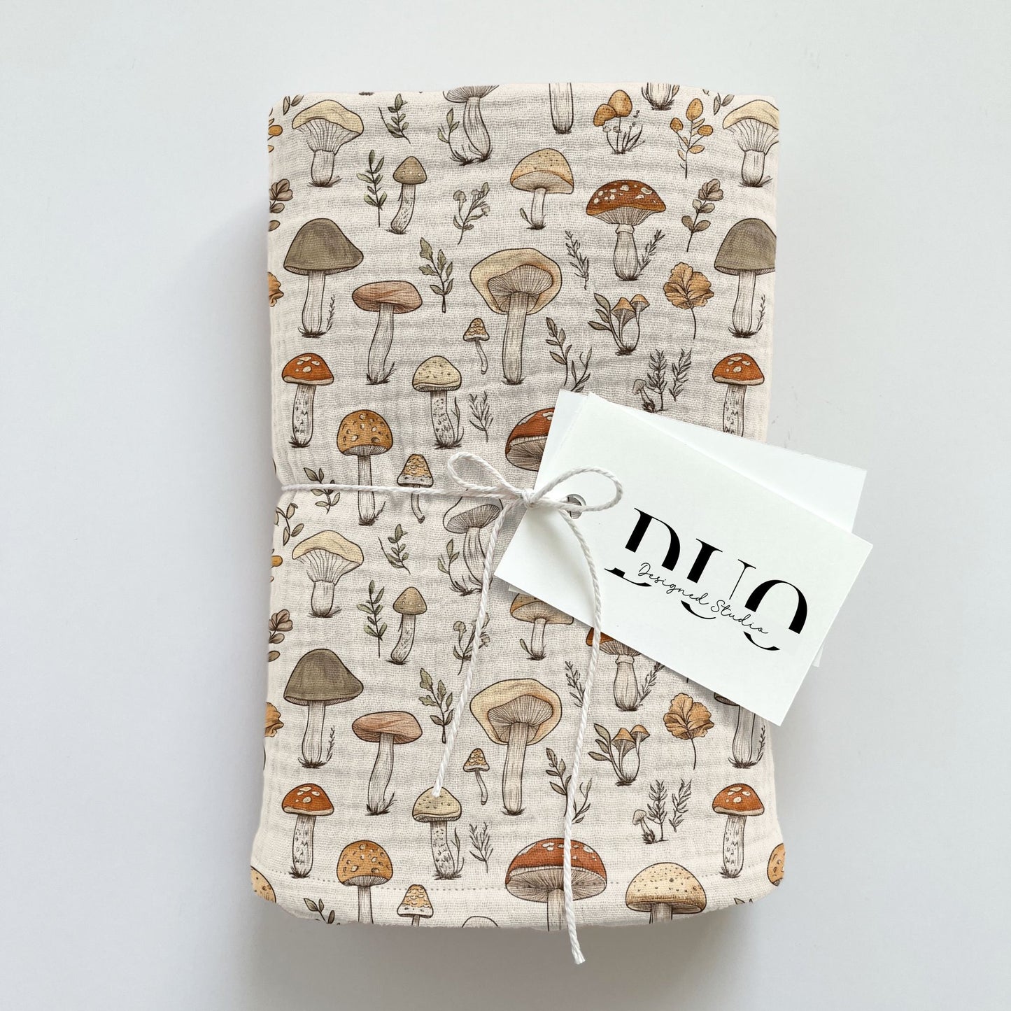 Hand-Drawn Mushrooms Digital Seamless Pattern