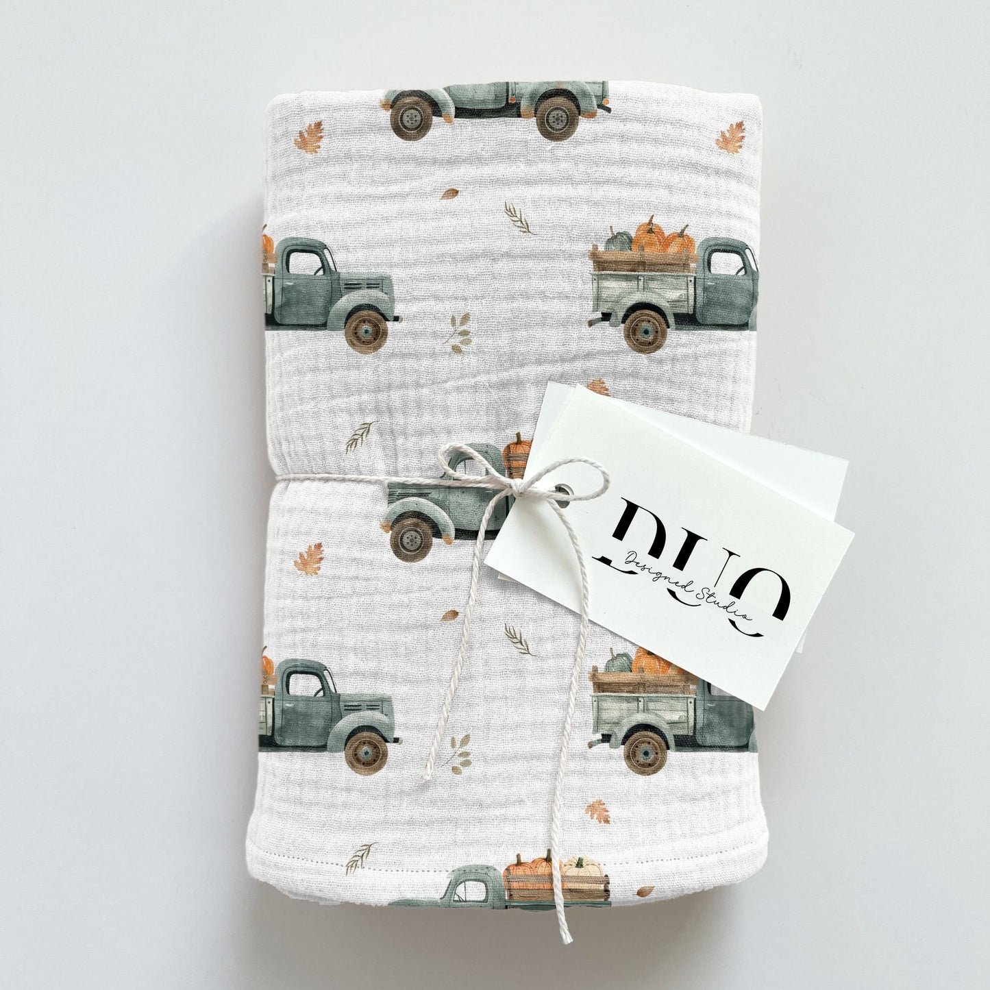 Harvest Trucks Digital Seamless Pattern