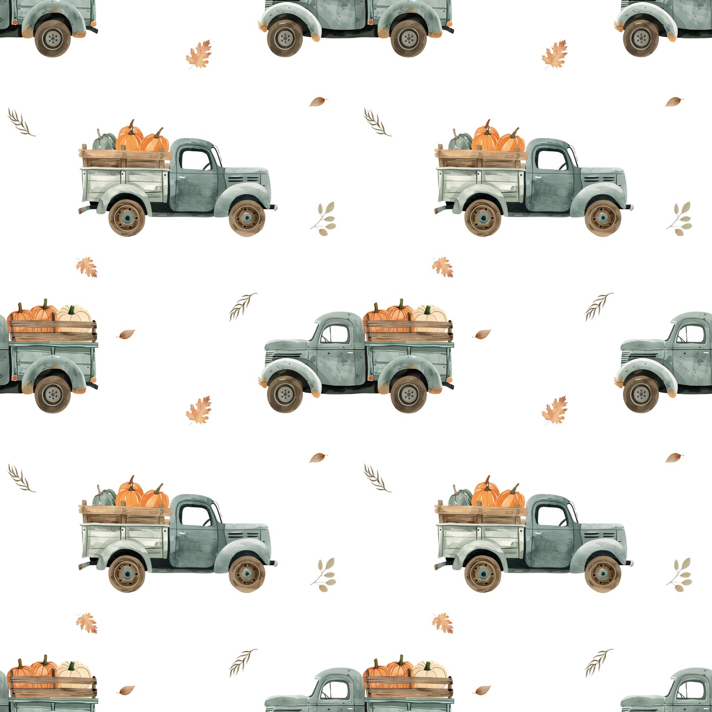 Harvest Time Digital Seamless Pattern