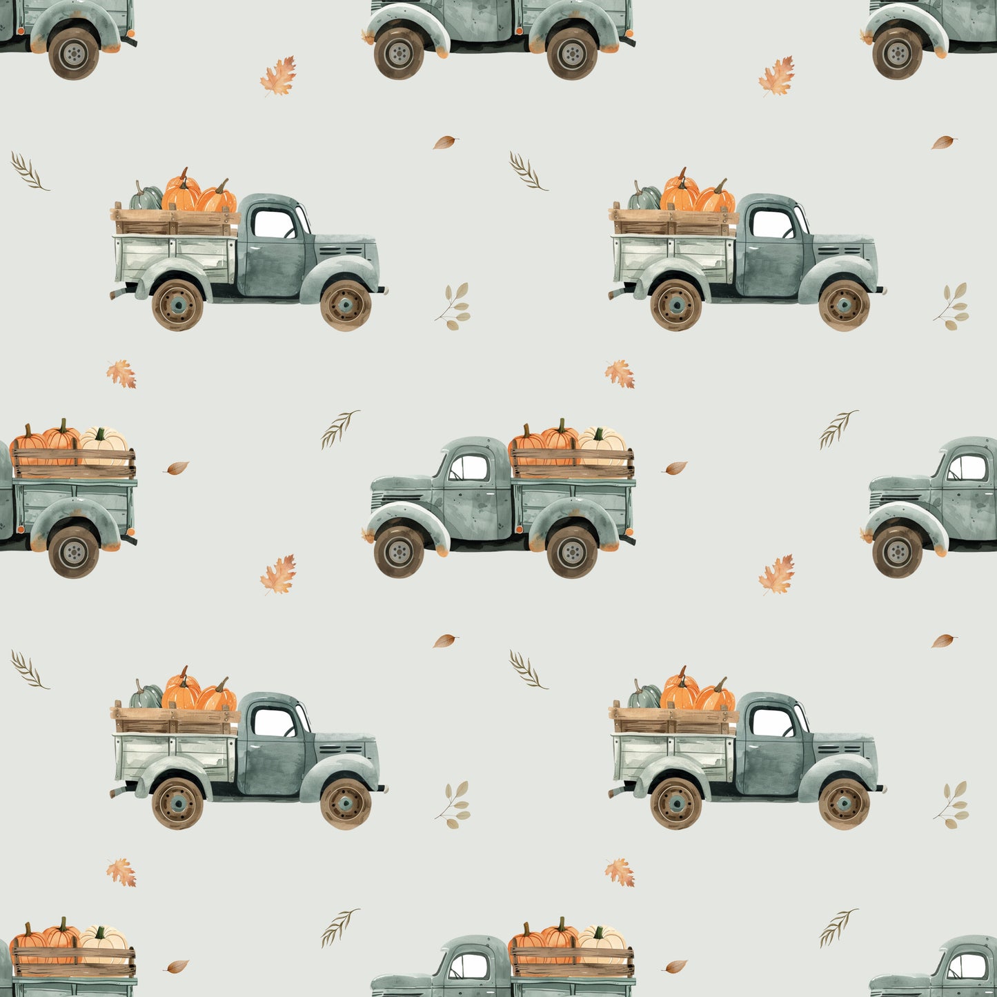 Harvest Time Digital Seamless Pattern