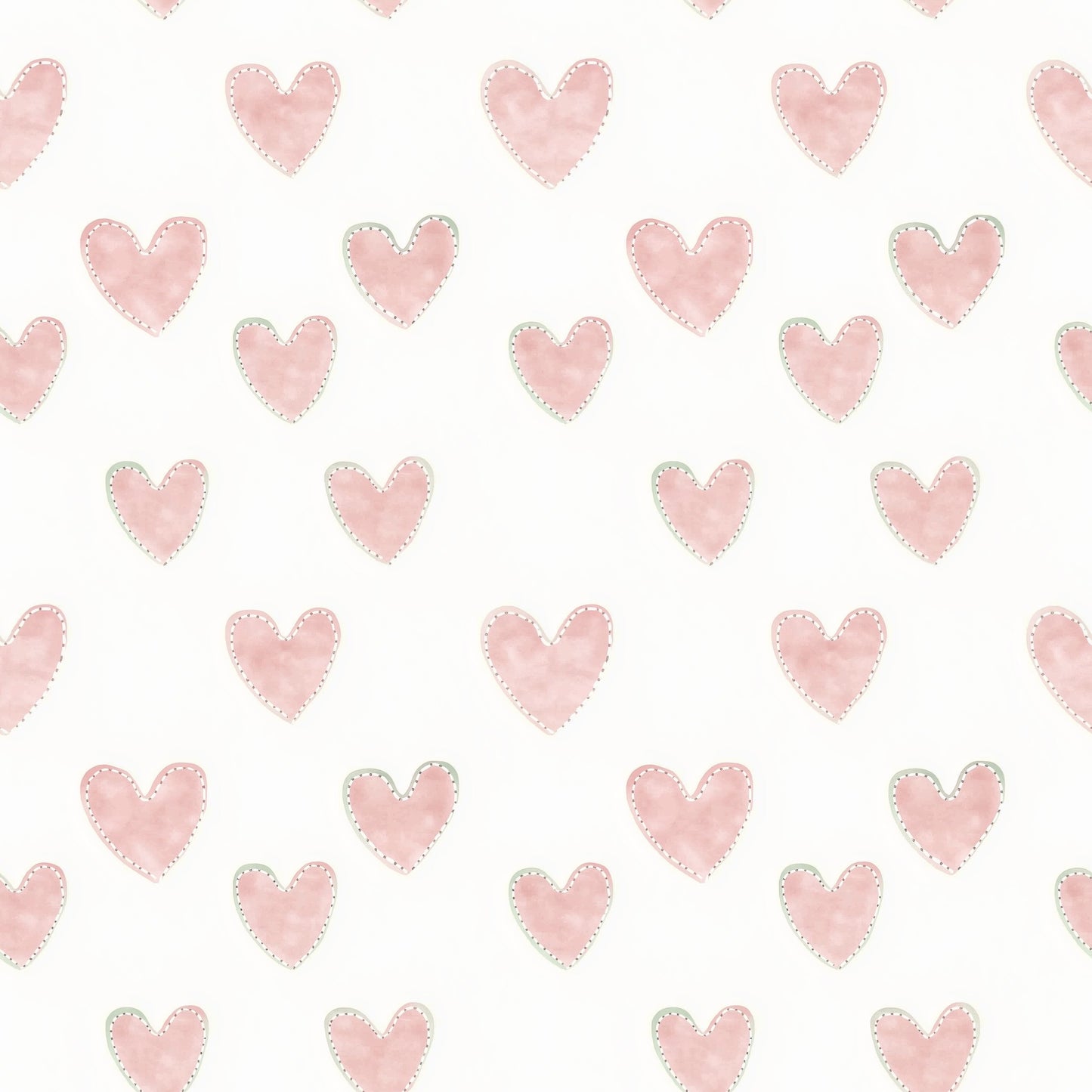 Hearts Digital Seamless Pattern