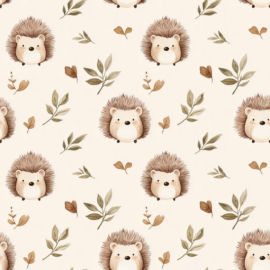 Hedgehogs Digital Seamless Pattern