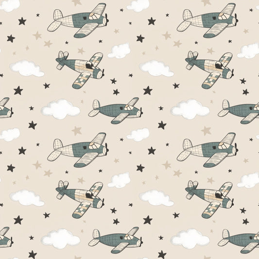 High Fliers Digital Seamless Pattern
