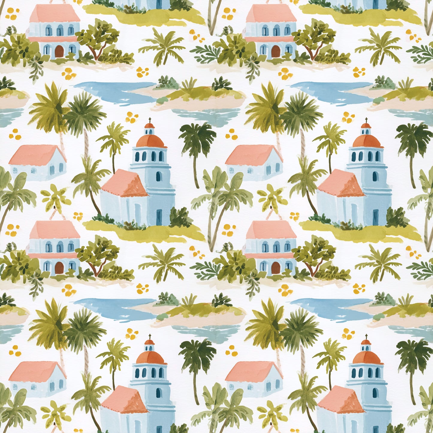 Holiday Escape Digital Seamless Pattern