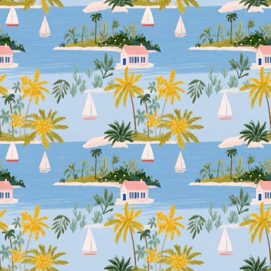Holiday Scenery Digital Seamless Pattern
