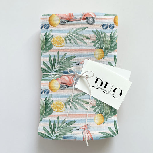 Holiday Scooters Digital Seamless Pattern