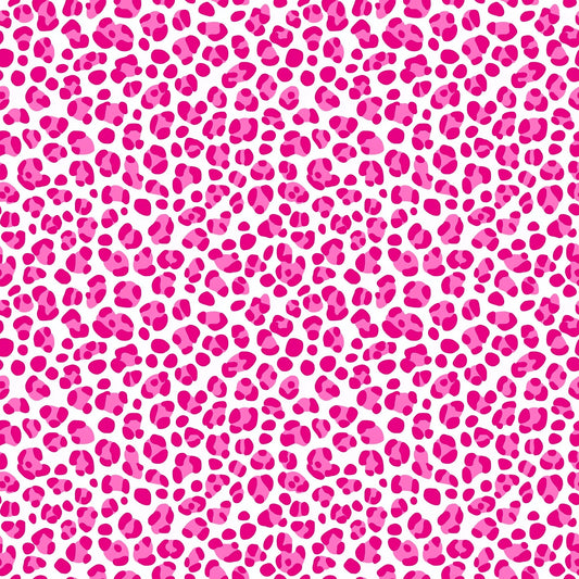 Hot Pink Leopard Digital Seamless Pattern