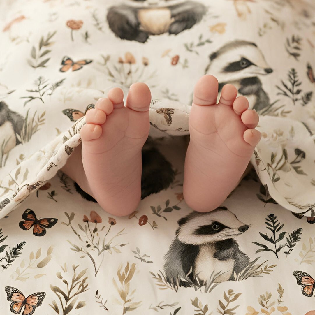 Badgers & Butterflies Digital Seamless Pattern