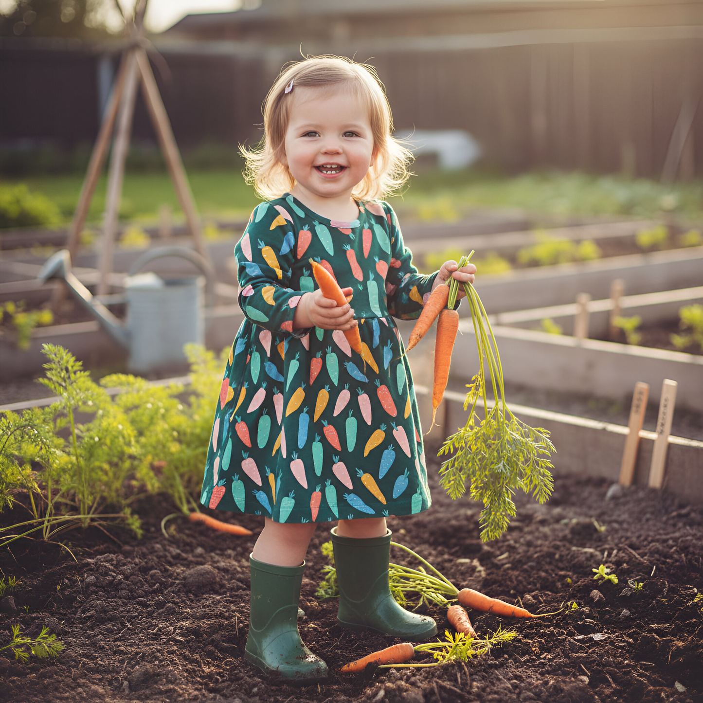 Kiddie Carrots Digital Seamless Pattern