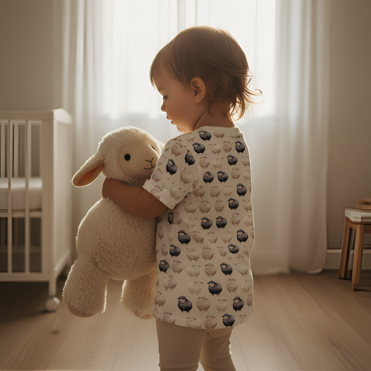 Woolly Sheep Digital Seamless Pattern